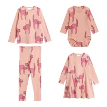 MR2 019 детский хлопковый домашний костюм хлопковое платье для девочек