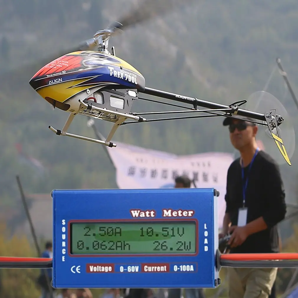 1 шт. 100A 60 в DC Вертолет Самолет батарея анализатор мощности Ватт метр балансировки качество