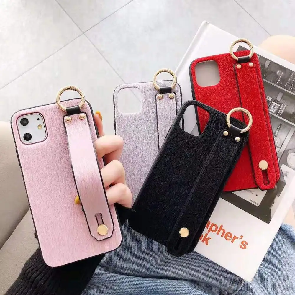 Наручный ремешок Стенд чехол для телефона iphone 7 X Xs MAX XR 11 Pro Max 8 6s 6 plus задняя крышка