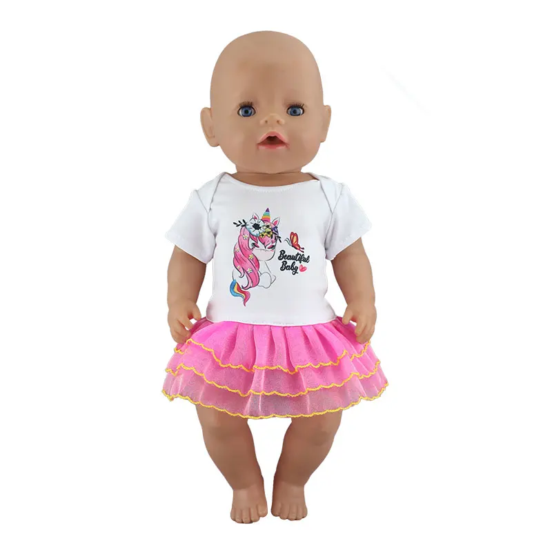 Новое красивое модное платье для 17 дюймов Reborn Baby Doll 43 см для ухода за ребенком для мам Одежда - Цвет: 03