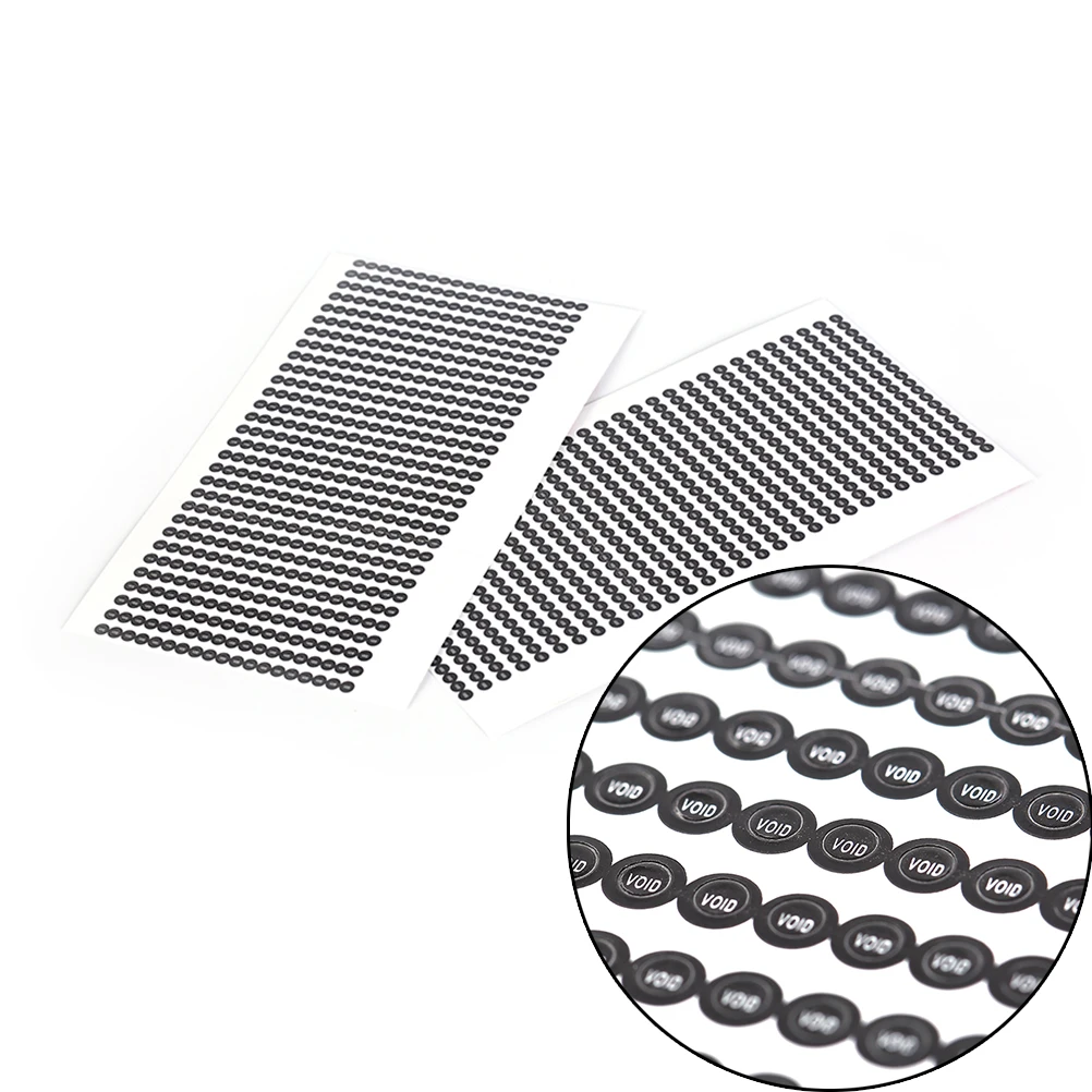

1000pcs/set Round 2.5mm Void Sticker Warranty "void" If Seal Broken Or Removed Sealing Label black
