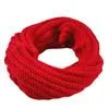 1 шт., зимний теплый вязаный шарф с ворсом для шеи, вязаный шерстяной шарф-хомут для мужчин и женщин, шаль-воротник, Прямая поставка