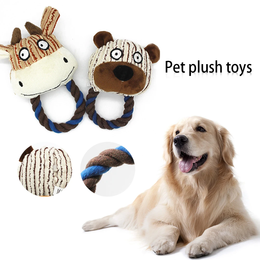 

Plush Bite Resistant Dog Chew Toy Squeak Squeaky Pet Toys for Small Dogs Pets Products Interactive Puppy Toys Dog Accessories