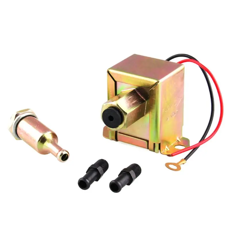 

Universal 12V Electric Fuel pump IN-LINE Fuel filter 40104 40106 Petrol & Diesel