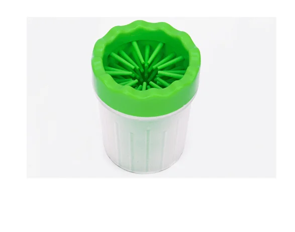 green small Шайбы для ног, товары для домашних животных, Ручной пресс, товары для животных, чистый 360D Антибактериальный силикон - Цвет: green small