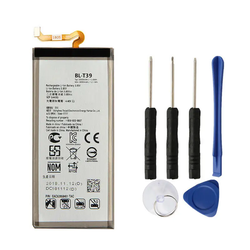 

Replacement Battery BL-T39 For LG G7 ThinQ G710 Q7+ LMQ610 BLT19 3000mAh
