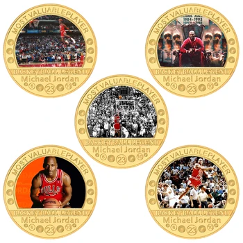 

WR Basketball Gold Plated Coin Collectibles with Coin Holder Sports Challenge Coin Set Original Gifts for Boyfriend Dropshipping