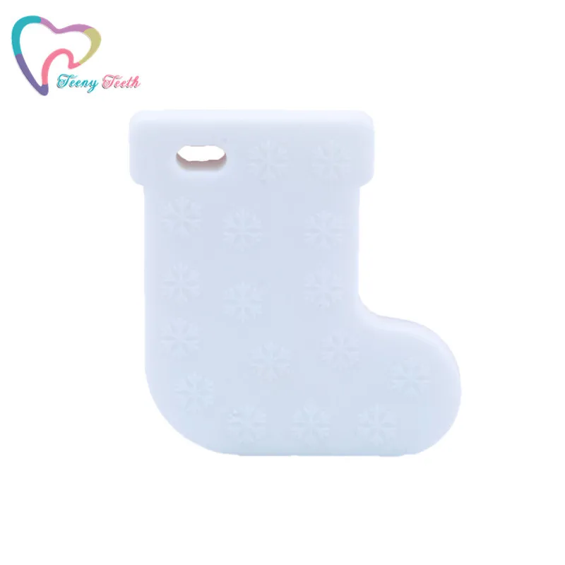 10 шт. детские силиконовые Силиконовый грызунок Sockings Teether DIY Ювелирные изделия Аксессуары для кормления браслет сенсорные игрушки Рождественский детский Teet