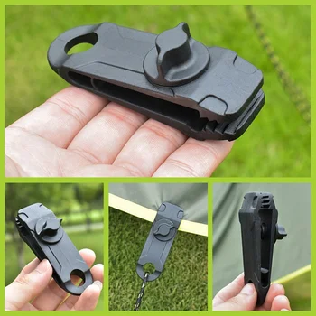 

5pcs Tent Clamp Hook Heavy Duty Windproof Canopy Clamp Grip Clips for Camping Tarps Garden Shade Cloth Accessories Tarp Clips