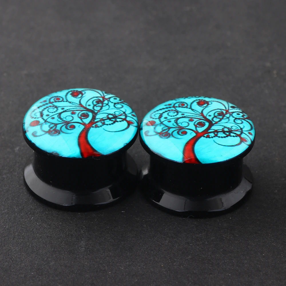 JUNLOWPY Mix 4-16mm Ear Gauges Expander Set Acrylic Screw Logo Flesh Tunnels Body Piercing Jewelry Cartilage Helix Earring Plugs