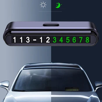 

Car Styling Temporary Parking Card Phone Number Card Plate for Infiniti FX-series Q-series QX-series Coupe EX37 EX25 JX35 EX35