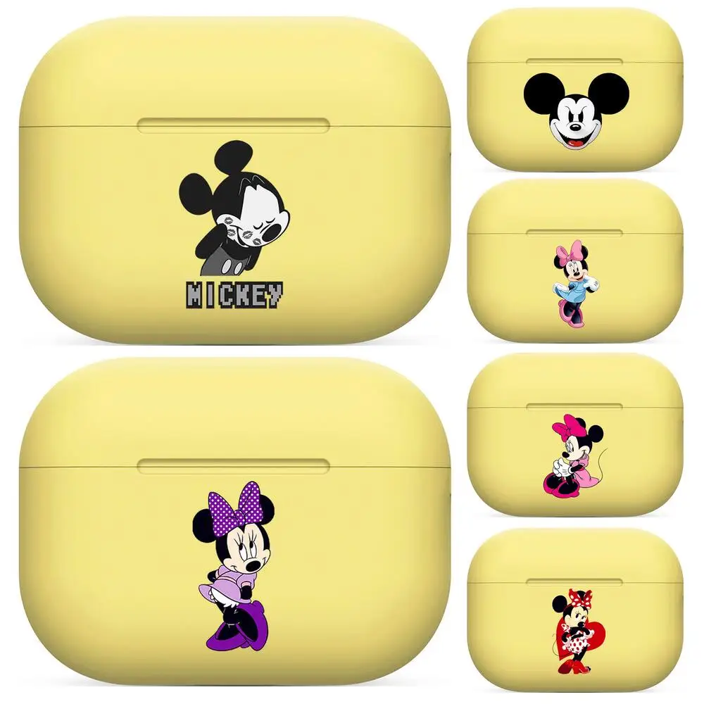 

Disney Minnie Mickey Silicone Case For AirPods Pro 3 2 1 Case Cover Coque Wireless Bluetooth Headphones Cover On AirPods Pro Fun