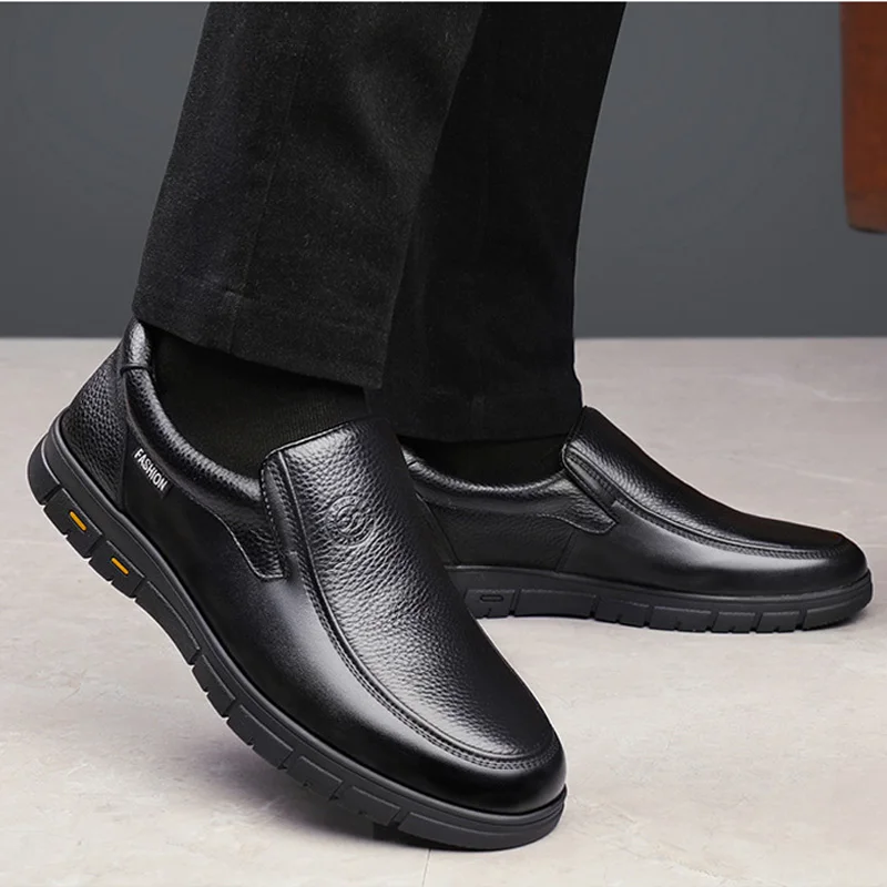 Men's Genuine Leather Shoes Genuine Men's Casual Shoes Genuine