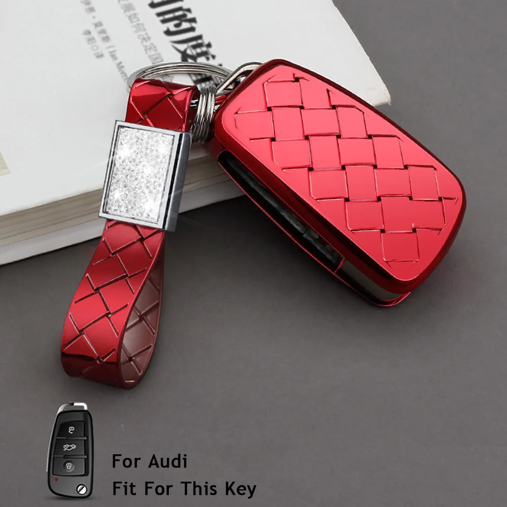 Для Audi R8 A1 A3 A4 A5 A6 A7 A8 Q3 Q5 Q7 C5 C6 A4L A6L S1 S3 RS6 TT 2005-2013 автомобиля сумка-Футляр для ключей Набор Pad ключ держатель протектор