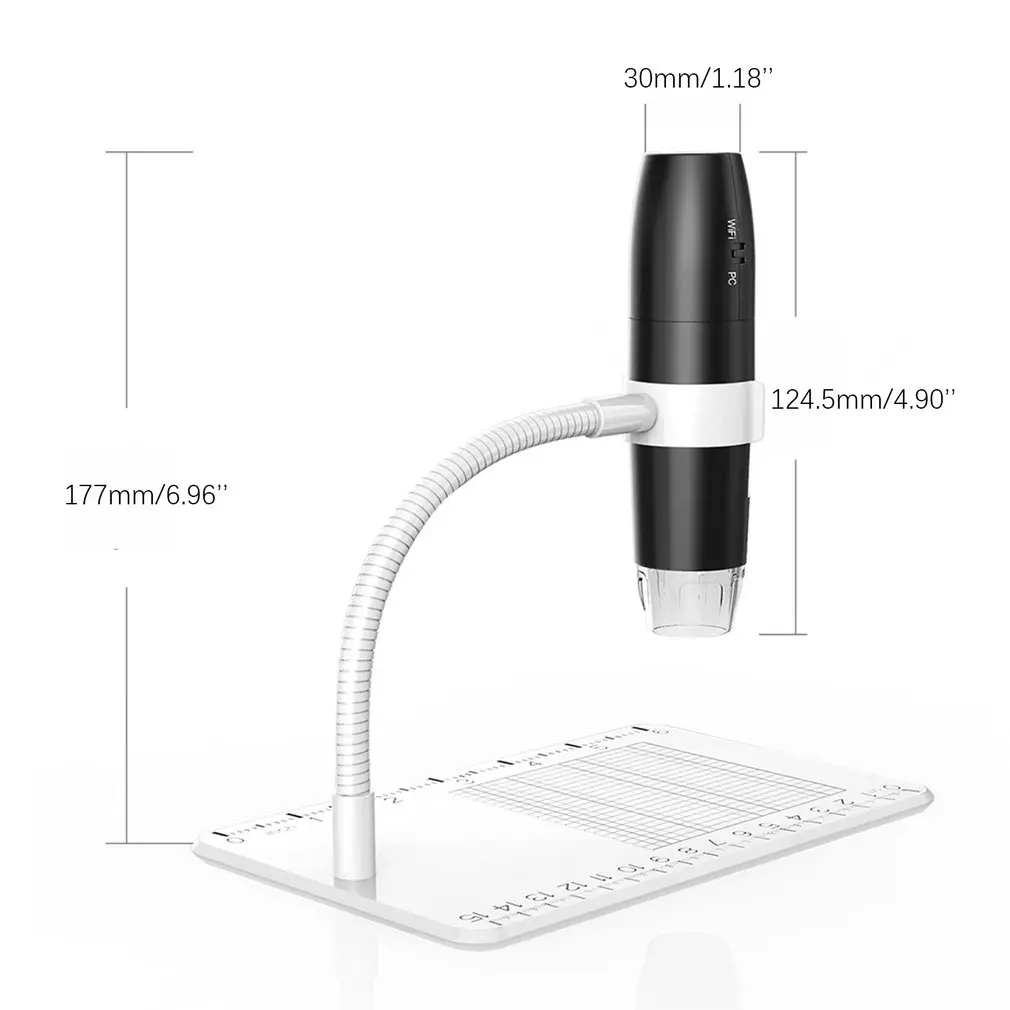 1080P HD wifi electronic microscope 1000x digital magnifying glass USB industrial microscope tool With Scale