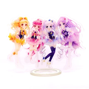 

Anime Pretty Cure Precure Hoshina Hikaru Cure Flora Cosplay CP Double-sided Stand Figure Model Plate Toy Acrylic Desk Decor Gift