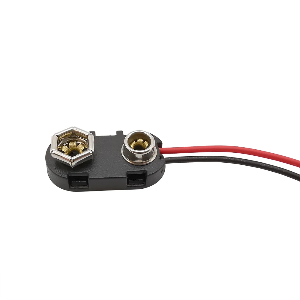 5Pcs/lot I Type 9V Battery Snap Cable Connector 9 Volt Battery Clip Buckle Holder Lead Wire Length 15CM wire connector terminals wire connector electrical connectors electrical connector battery clip connector cable connector connector with cable