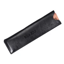 Bluezoo расческа из красного сандалового дерева+ Кожаная сумка Толстая Тонкая расческа портативная расческа для волос Расческа для бороды Уход за бородой