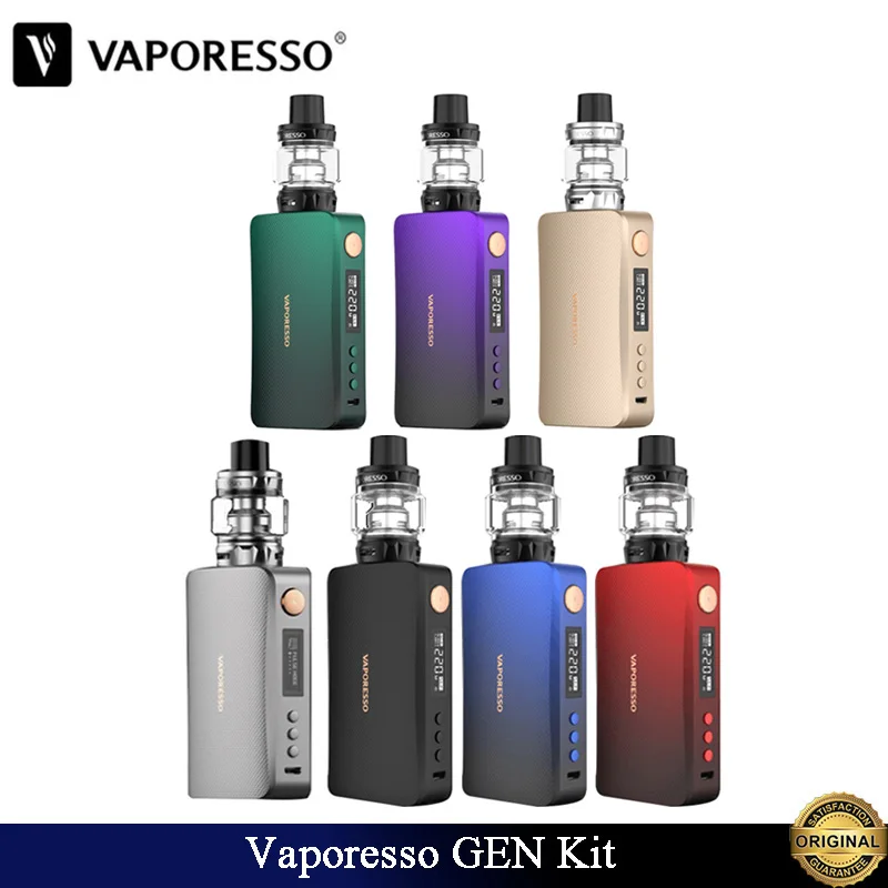 Оригинальный набор Vaporesso GEN с электронной сигаретой 220 Вт бокс-мод емкость 8 мл SKRR S
