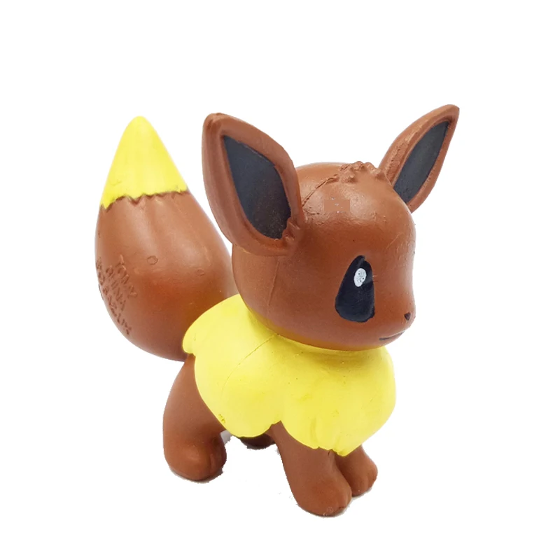 Зеленый Фигурка Пикачу, игрушка eevee Vaporeon Jolteon Flareon Espeon Umbreon Leafeon Glaceon Sylveon Pocket Monster manga аниме - Цвет: Зеленый