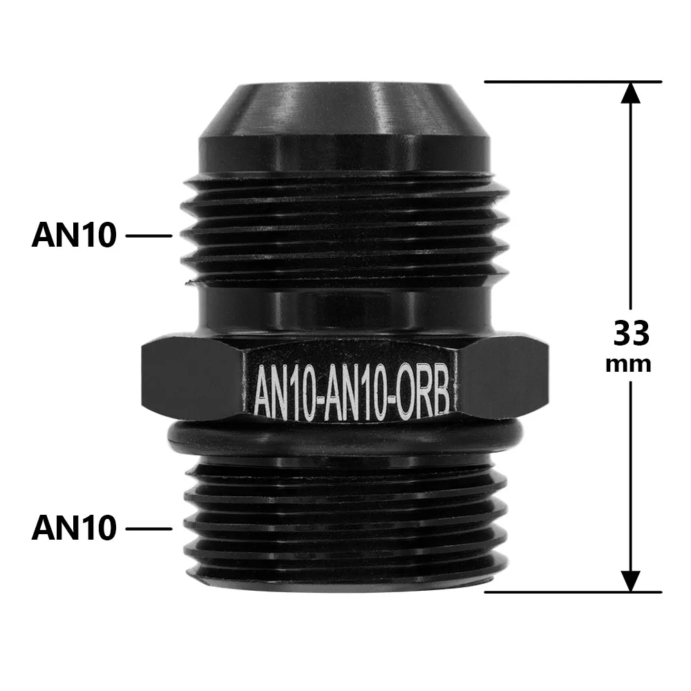 Oil Line Fitting Adapter Aluminum AN6 8 10 12 to 1/2 NPT 1/4 NPT AN To M16 M18x1.5 Metric Fuel Hose Adapter Pipe Thread Fitting CAR OIL COOLER SYSTEM