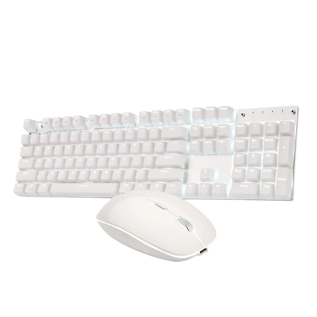2.4Ghz Wireless LED Keyboard and Cordless Mouse Combo for PC Laptop Computer Desktop Ergonomic LED Backlight Mouse Keyboard