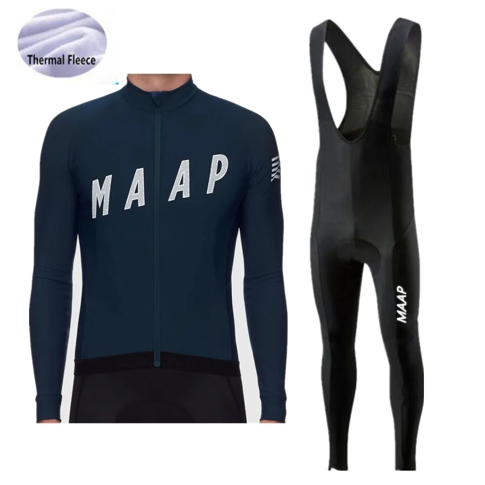 ProTeam MAAP зимний мужской термальный флисовый комплект для велоспорта, одежда для велоспорта MTB, комплект для велоспорта, Ropa Ciclismo, Триатлон, комплект для велоспорта