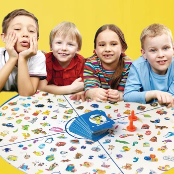 

Children Mini Desktop Educational Games For Kid Concentration Taining Board Baby Brain Development Toys detectives looking chart