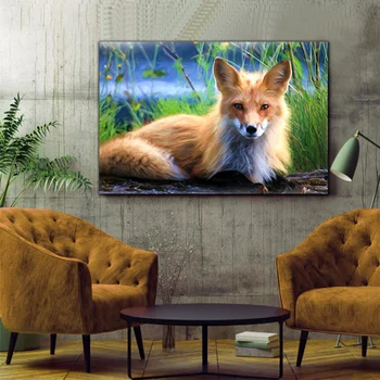 

DIY colorings pictures by numbers with fox picture drawing Relief painting by numbers framed Home