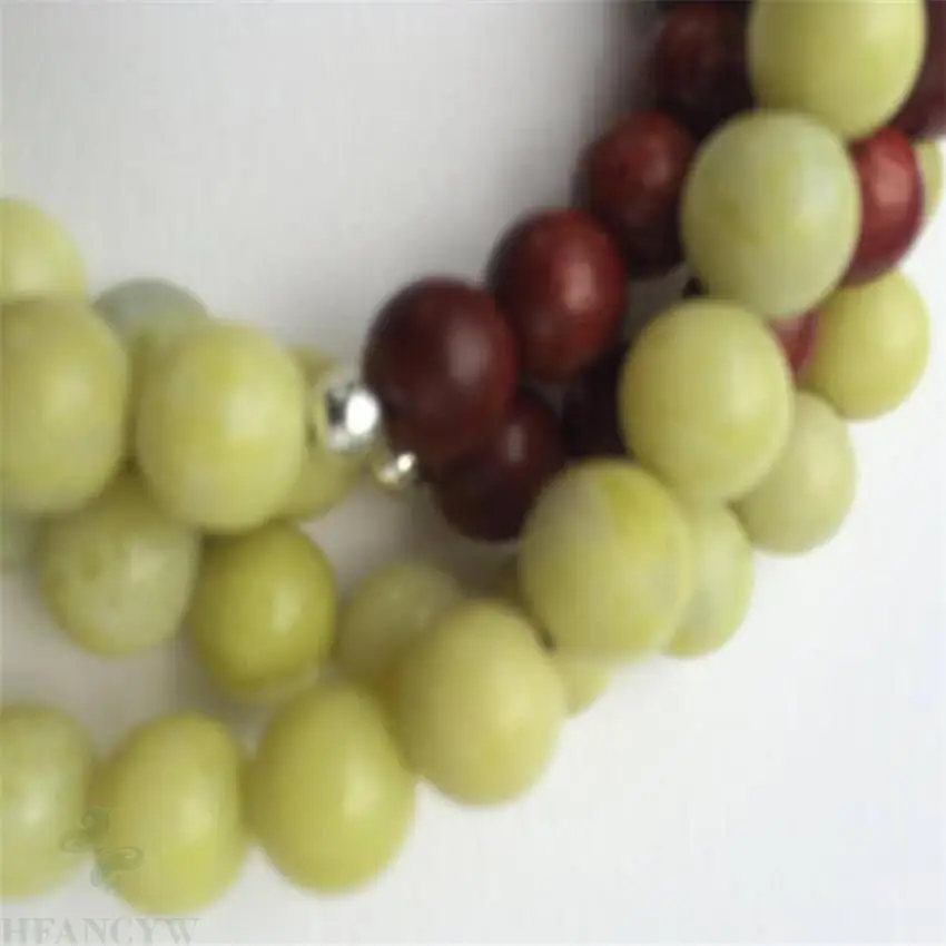 8mm Rosewood Topaz Gemstone 108 Beads Tassel Mala necklace Wrist Lucky cuff Chakas Meditation Sutra pray Wristband Multicolor