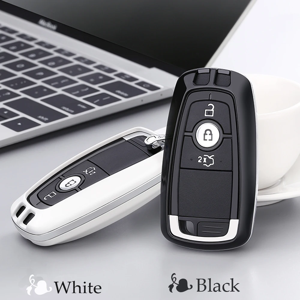 

For Ford Mondeo 2017 Focus Edge Kuga Eco Sport Smart 3/4/5 Buttons Car key case Set Bag Wallet keychain key Ring Sport Protector