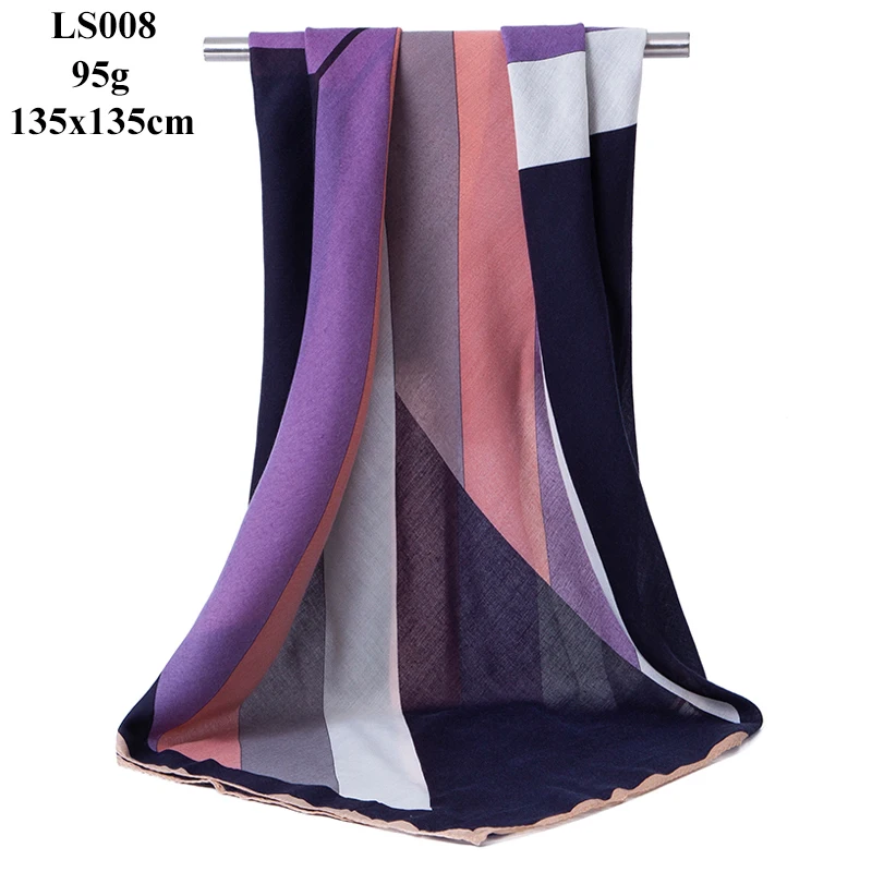 LS008 women scarf Портной Смит большой квадратный размер шарф женский модный дизайнерский большой размер шейный шарф осень зима хиджаб шаль шарфы для женщин - Цвет: LS008 women scarf