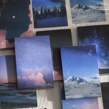 

Moon & Stars Night Memo Pad N Times Cloud Notes Planner Memo Sheets for Journal Paper 100 Sheets