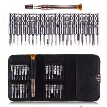 

Screwdriver Set 25 in 1 Torx Screwdriver Leather Case Opening Repair Tools Set For iPhone Cellphone Watch Tablets PC Hand tools