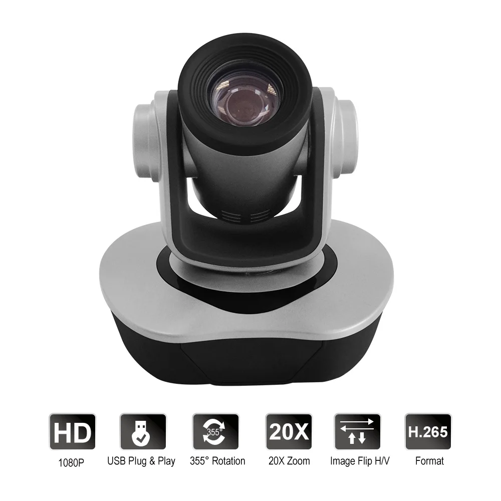 1080P 60fps HD POE IP PTZ-камера для видеоконференции 2 МП прямая трансляция HDMI SDI USB3.0 CVBS 20X