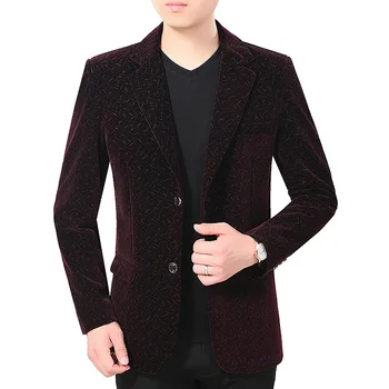 

New Corduroy Blazer Mens Fashion Masculino Business Casual Mens Stylish Blazer Spring Autumn Jackets Striped Blazers Top Coat