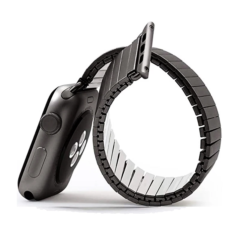 

stainless steel strap for Apple watch series 5/4/3/2/1 iwatch apple watch band 42mm 38mm 44mm 40mm elasticity link bracelet