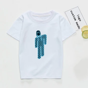 

New Baby & Kids Tshirt Child O-neck Billie Silishi Print T-shirts Toddler Girl Boy Summer Top Shirt Clothes 2t-10t Hip Hop Tees