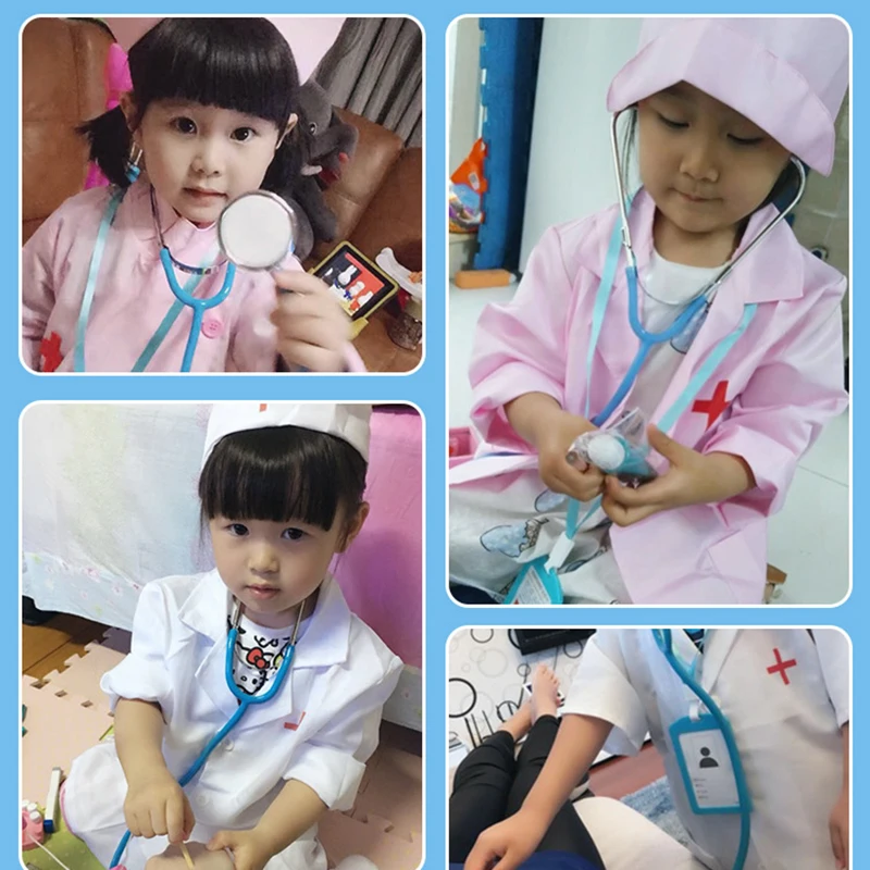 21 шт., детский деревянный игрушечный доктор, моделирующий семейный Медицинский Набор для доктора медсестры, ролевые игры, больничные медицинские аксессуары, детская игрушка
