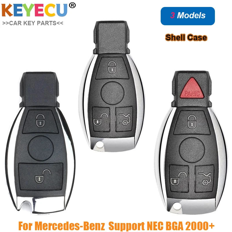 Умный чехол KEYECU для автомобильного ключа с дистанционным управлением Mercedes Benz A B C