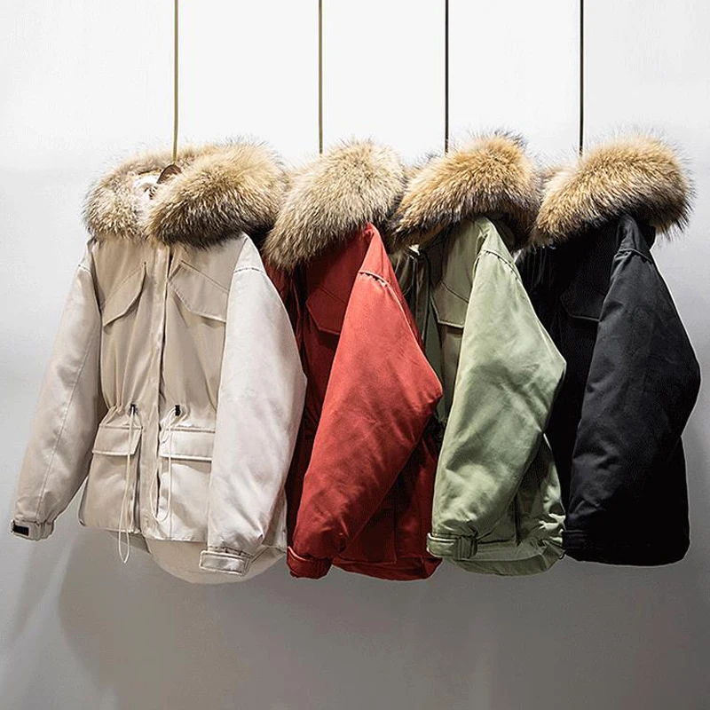 Janveny Short Puffer Jacket Winter Women's Down