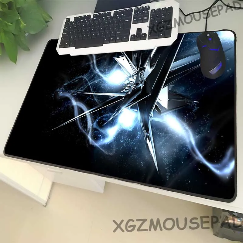 Xgz Extra Large Size Mouse Pad Black Lock Edge Technology High