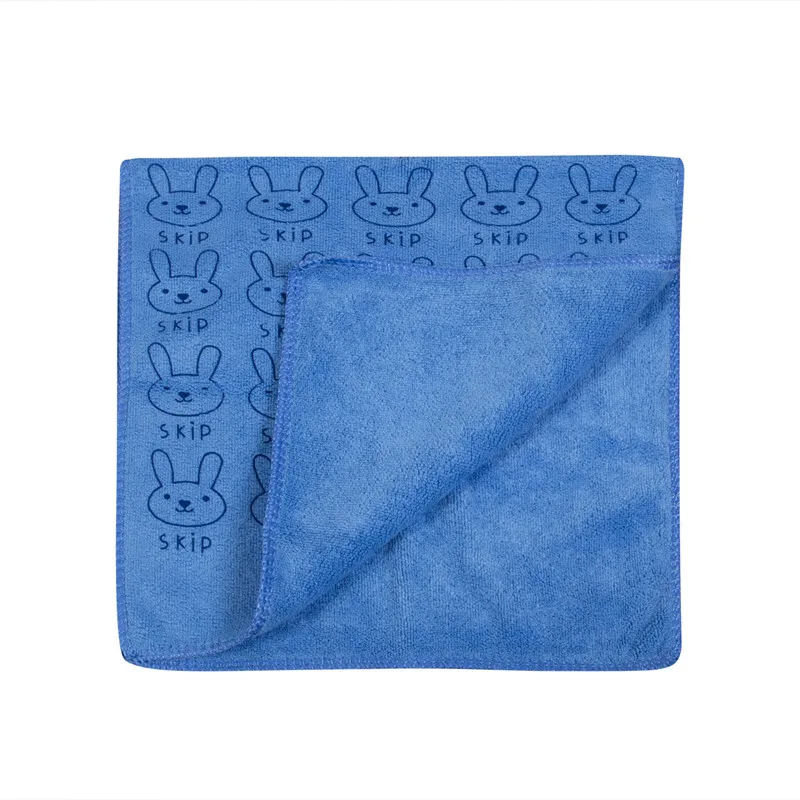 Blue Мягкое хлопковое банное полотенце с милым Кроликом, детское полотенце для рук - Цвет: Blue