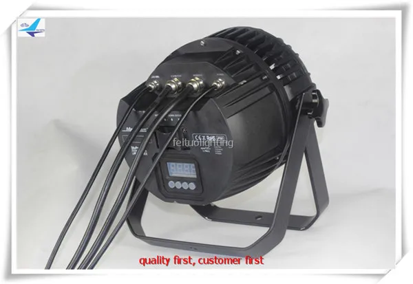 E-10lights DJ музыкальное оборудование протокол управления наружным освещением DMX Led Par 64 RGBWA 5в1 18x15 Вт Led Par Zoom IP65 сценическое освещение