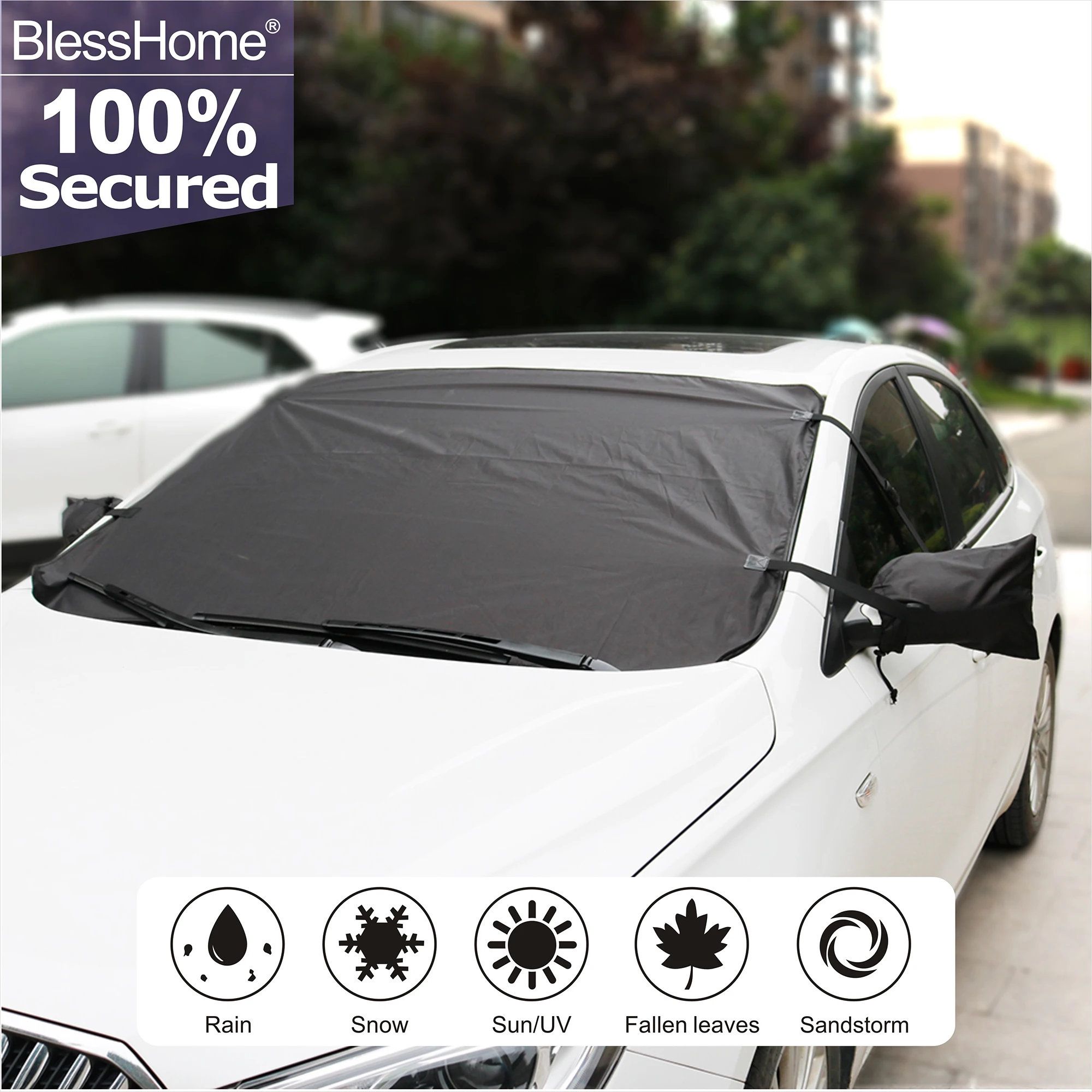 

BlessHome® Auto Car Accessory Car Windshield Covers Thickening Anti-frost Outdoor Car Window Snow Cover