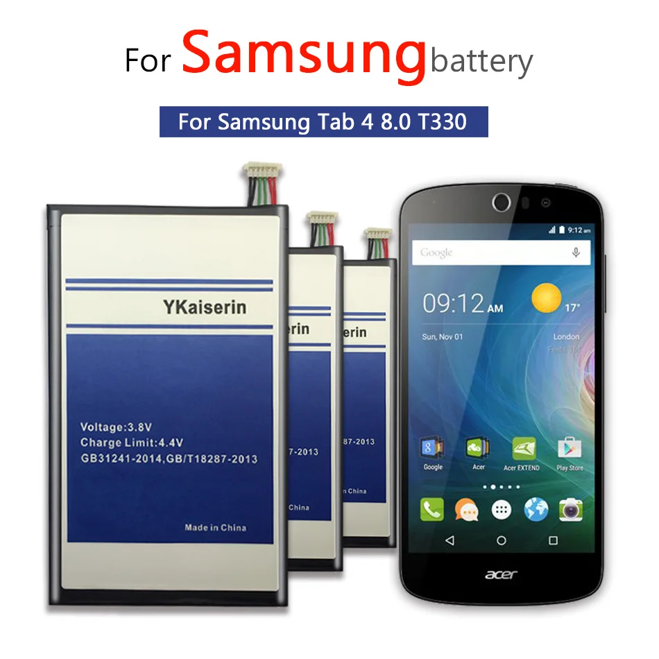 6800 мА/ч, EB-BT330FBE Замена Батарея для samsung Galaxy Tab 4 8,0 T330 T331 T331C T335 SM-T330 SM-T331 SM-T335+ бесплатный инструмент