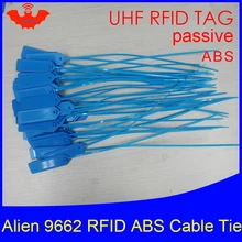 RFID tag UHF ABS cable tie Alien 9662 EPC6C 915mhz 868m 860-960MHZ Higgs3 92*28*3.5mm long distance smart card passive tags