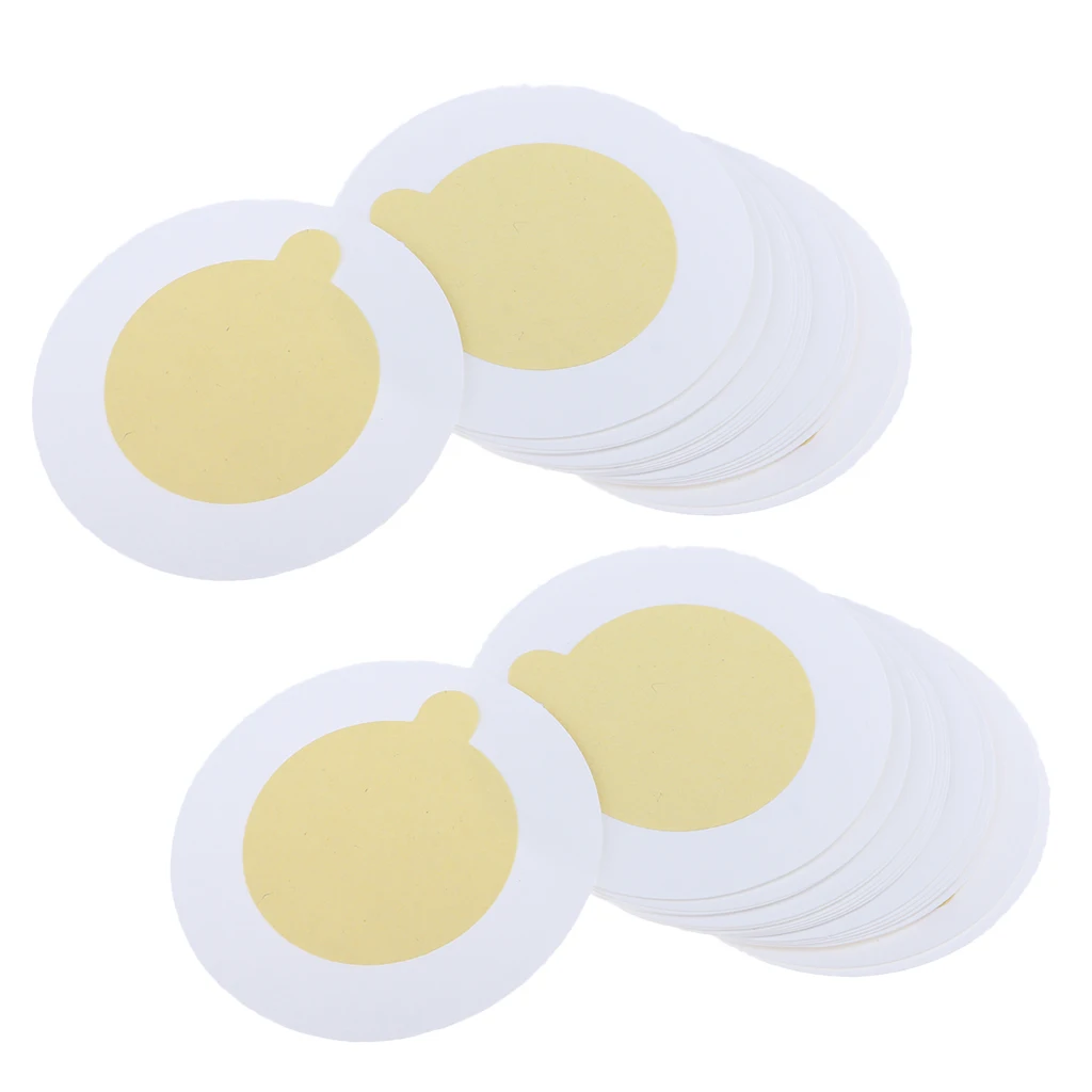 40pcs Glue Plate Film Sticker False Eyelash Extension Tools Jade Crystal Stone Protective Covers
