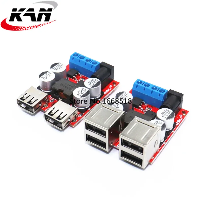 Автомобильная зарядная плата DC-DC понижающий модуль преобразователя 8-35 в 5 В 8 А 4