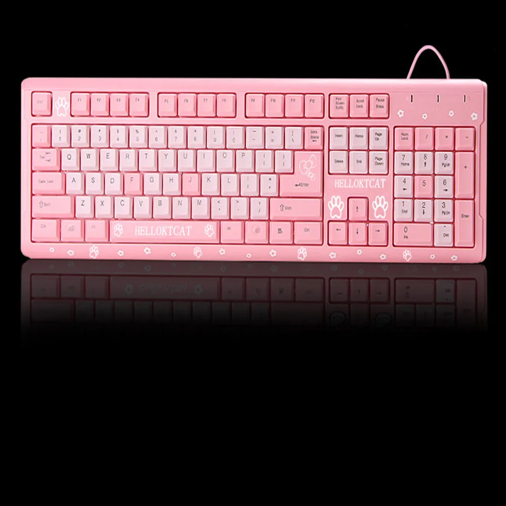 da menina kt gato teclado para computador